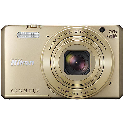 Nikon COOLPIX S7000 Digital Camera, 16MP, HD 1080p, 20x Optical Zoom, Wi-Fi, NFC, 3